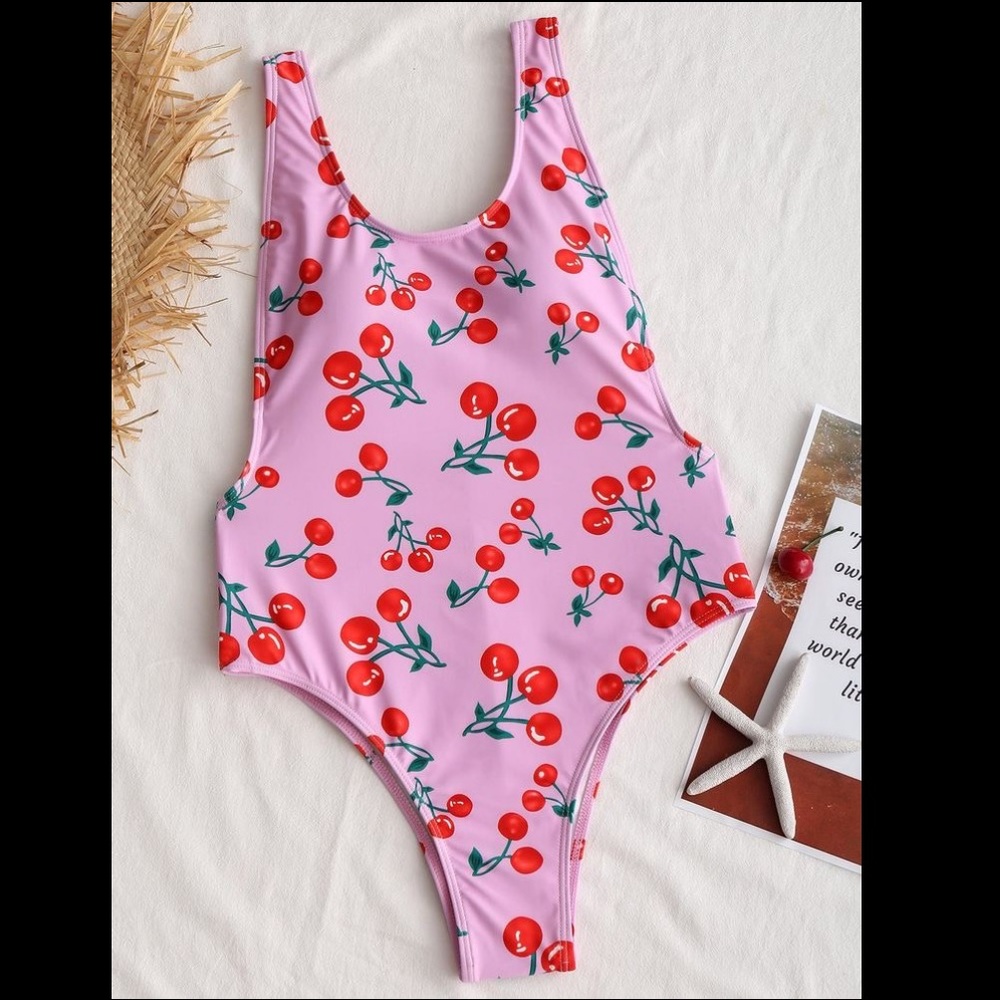 Cheeky Petite Cherry One Piece Swimsuit
